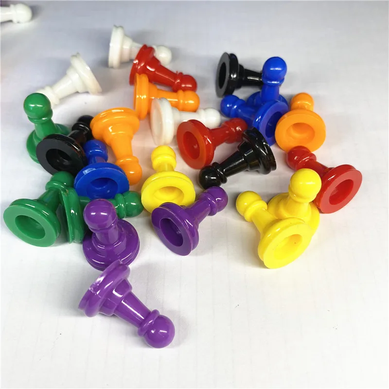 32 Piezas De Peones De Ajedrez De Plástico – Colores Suridos, Para Juegos De Mesa Y Fiestas