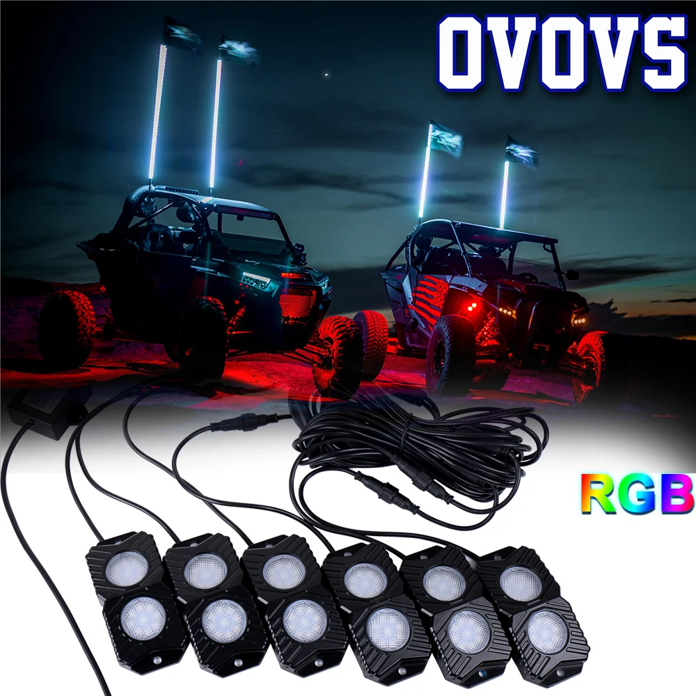 Pack 4 Nicoko Multicolor RGB LED Rock Light Kits with remote control 10 solid colors Many Flashing Modes Neon Lights Under Off Road Truck SUV ATV Motorcycle wiring Harness,1 year warranty Pack 4 Nicoko Multicolor RGB LED Rock Light Kits with remote control 10 solid colors Many Flashing Modes Neon Lights Under Off Road Truck SUV ATV Motorcycle wiring Harness,1 year warranty