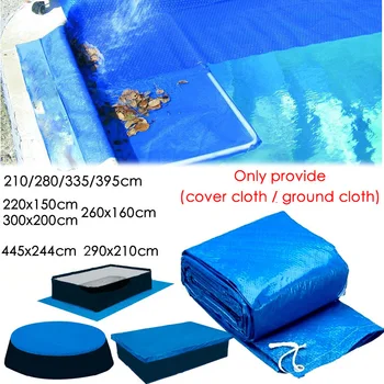 

Dropshipping Swimming Pool Cover Dust Rainproof Pool Cover Blue Round Tarpaulin Durable For Family Garden Pools Swimming Pool