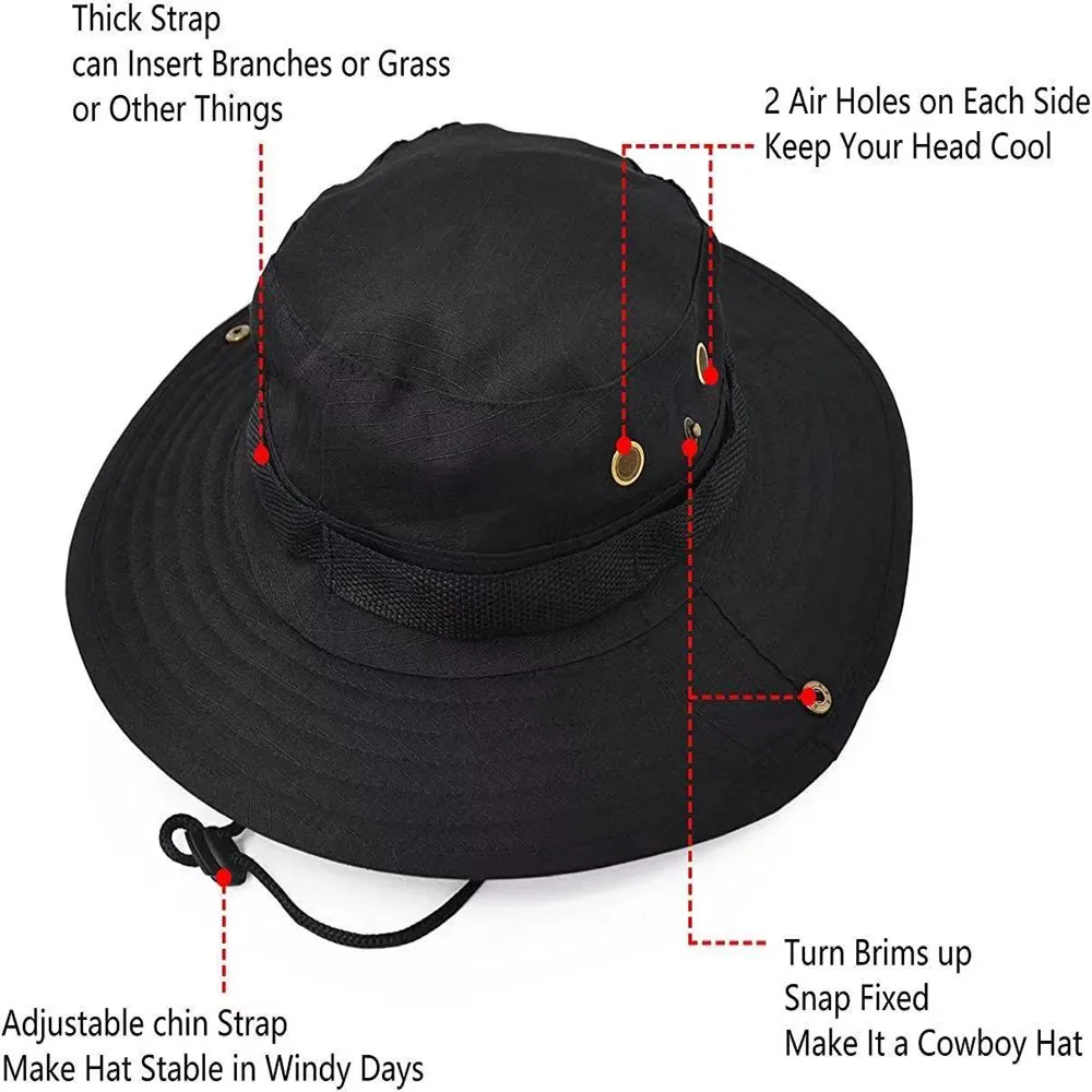 Fishing Bucket Hat Men Women Boonie UV 