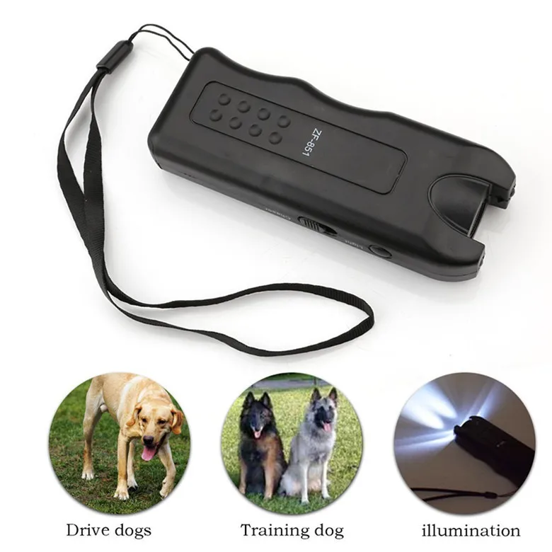 Ultrasonic Dog Chaser Away Self Defense safety wolf Stops Aggressive Animal Attacks Deterrent Repeller Defence Flashlight Stick