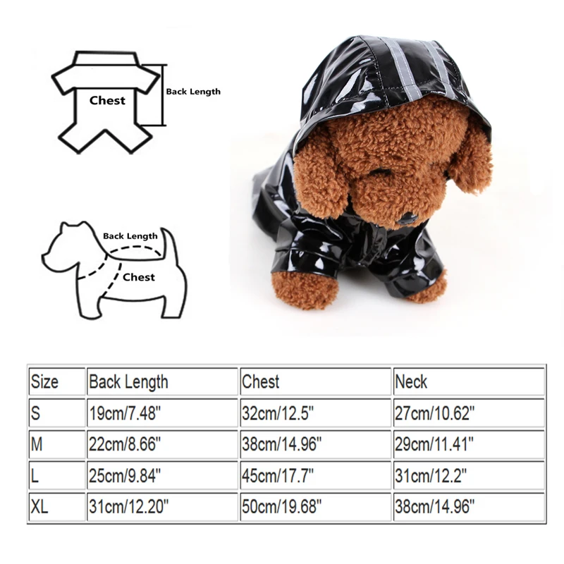 Кошка Собака дождевик с капюшоном светоотражающие щенок маленькая собака дождевик Водонепроницаемый для собак из мягкой кожи с воздухопроницаемой сеткой, с изображением собаки, одежда