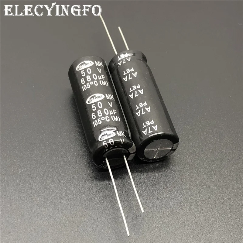 5 шт./50 шт 680 мкФ 50V680UF SAMWHA серии МК 12 5x35 мм 50V680uF высокое качество Алюминий