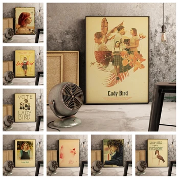 

Lady Bird Movie Poster Greta Gerwig Film Saoirse Ronan Retro Art Decor Canvas Painting Poster Home Room Living Sofa Wall Decor