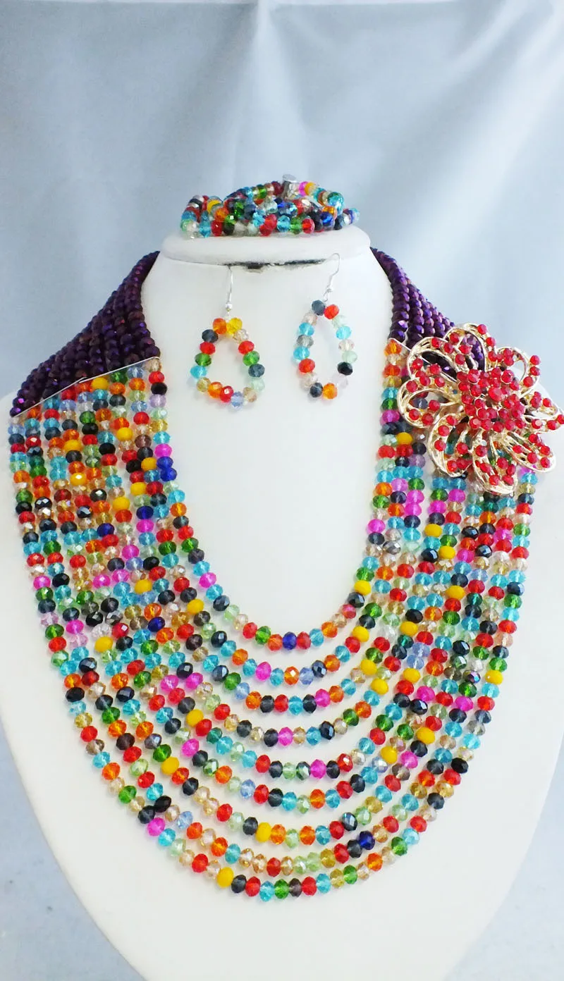 Fabulous Nigerian Wedding African Beads Jewelry Set
