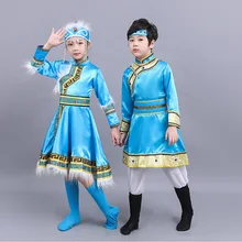 Детская одежда для показа в этническом стиле, одежда в монгольском стиле для мальчиков и девочек, одежда в этническом стиле, одежда в тибетском стиле