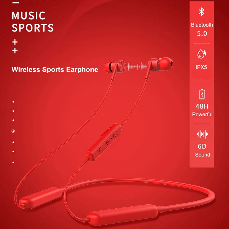 

E18 Sport Wireless Bluetooth Earphone Headset High Quality Bluetooth Earbuds With Mic Magnetic Neckband for iPhone Xiaomi