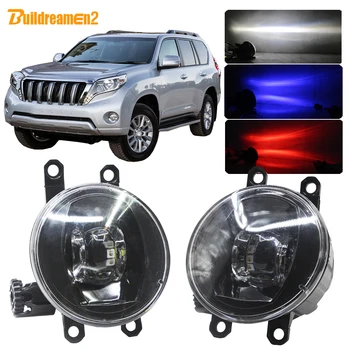 

Buildreamen2 For Toyota Land Cruiser Prado J150 2009 2010 2011 2012 2013 Car H11 LED Bulb Fog Light Kit Devil Eye DRL 4000LM 12V