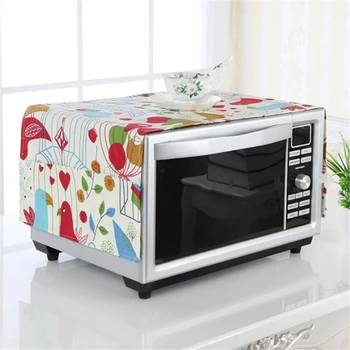 

Microwave Cover with 2 Pockets Microwave Oven Hood Oil Dust Cover Waterproof Greaseproof Oven Cover Kitchen Accessories Supplies