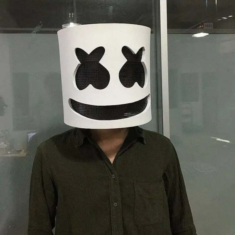 MarshMello маска диджея шлем на всю голову Хэллоуин косплей бар музыкальный реквизит F