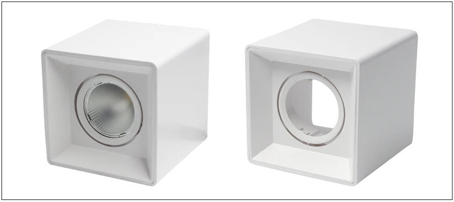 LEDIARY New MR16 GU10 Downlight Frame White Frosted Plastic Recessed Ceiling Downlight Fitting 75mm Cut Hole Anti-glare Design