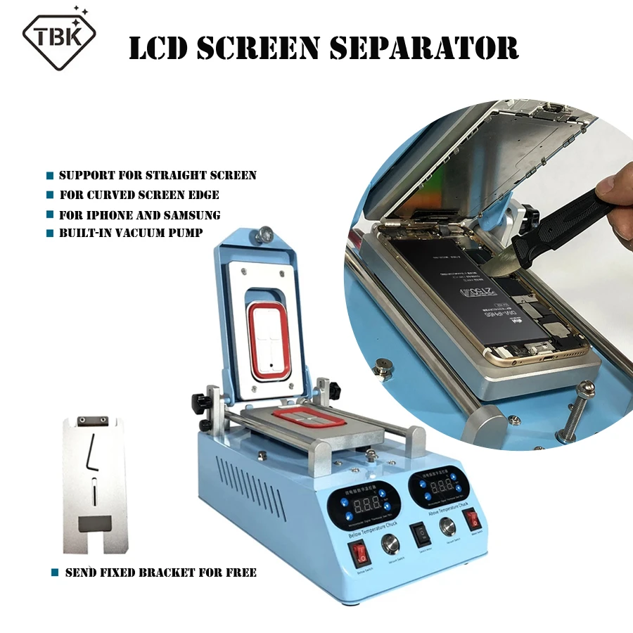 Genuine TBK 268 Separator Machine Automatic LCD Screen Frame Bezel Heating For Flat Curved Screen Glass Middle Frame Separate|Power Tool Sets| - AliExpress Genuine TBK 268 Separator Machine Automatic LCD Screen Frame Bezel Heating For Flat Curved Screen Glass Middle Frame Separate|Power Tool Sets| - AliExpress