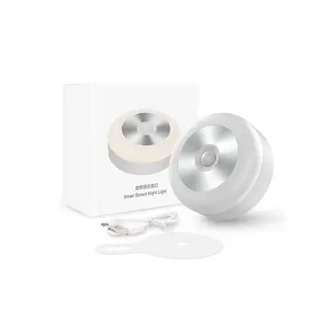 

Creative Cabinet Light Smart Sensor 5m illumination range mini Small Night Light Lamp Battery Type Infrared Corridor Aisle Light