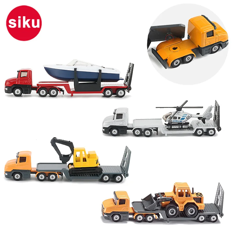 Siku сплав грузовик игрушечный трейлер модели тракторов строительная техника экскаватор бульдозер вертолет забавные Машинки Игрушки для детей