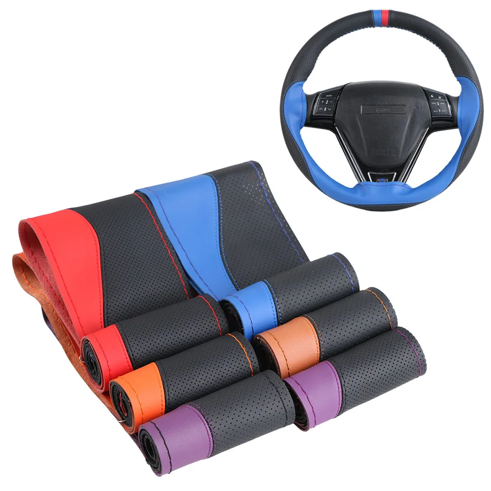 Couverture Universelle De Volant De Voiture En Cuir Artificiel, Couvre- volant En Tissu Tressé, Accessoires D'intérieur Automobile, Nouvelle  Collection - Directeur Couvre - AliExpress