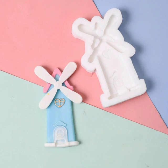 Utcai Táblák, Kerítések, Szélmalmok Szilikon Penész Fondant Sütemények Dekorálva Penészcukor -Csokoládé Sütőeszközök A Sütemény Gumpaste -Hez - Image 4