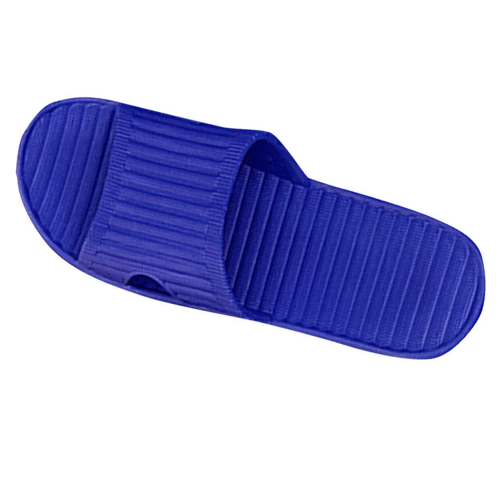 Мужская Летняя обувь; модные Нескользящие Вьетнамки; сандалии; мужские шлепанцы; шлепанцы высокого качества; домашние уличные тапочки - Цвет: Blue