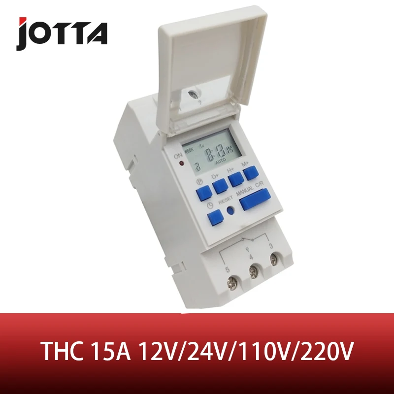THC 15A 12V 24V 110V 220V Цифровой ЖК дисплей недельный программируемый цифровой таймер