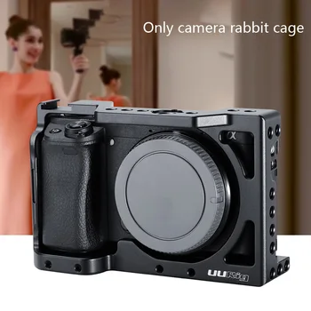 

Wear Resistant Mount Vlogging Holder Portable Camera Cage Durable Aluminum Alloy Stabilizer Black Handheld For Sony A6400