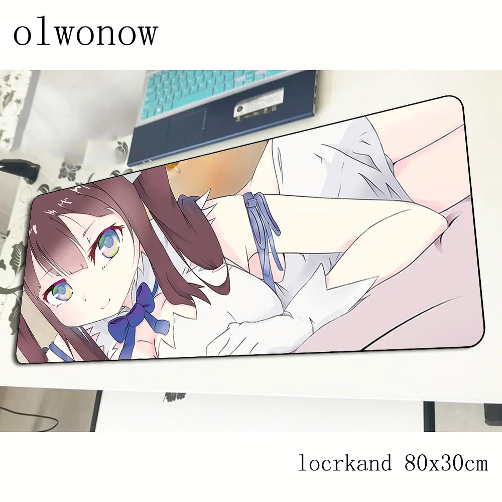 DanMachi pad mouse anime computer gamer 800x300x2mm padmouse New arrival mousepad ergonomic gadget office mats | Компьютеры и офис