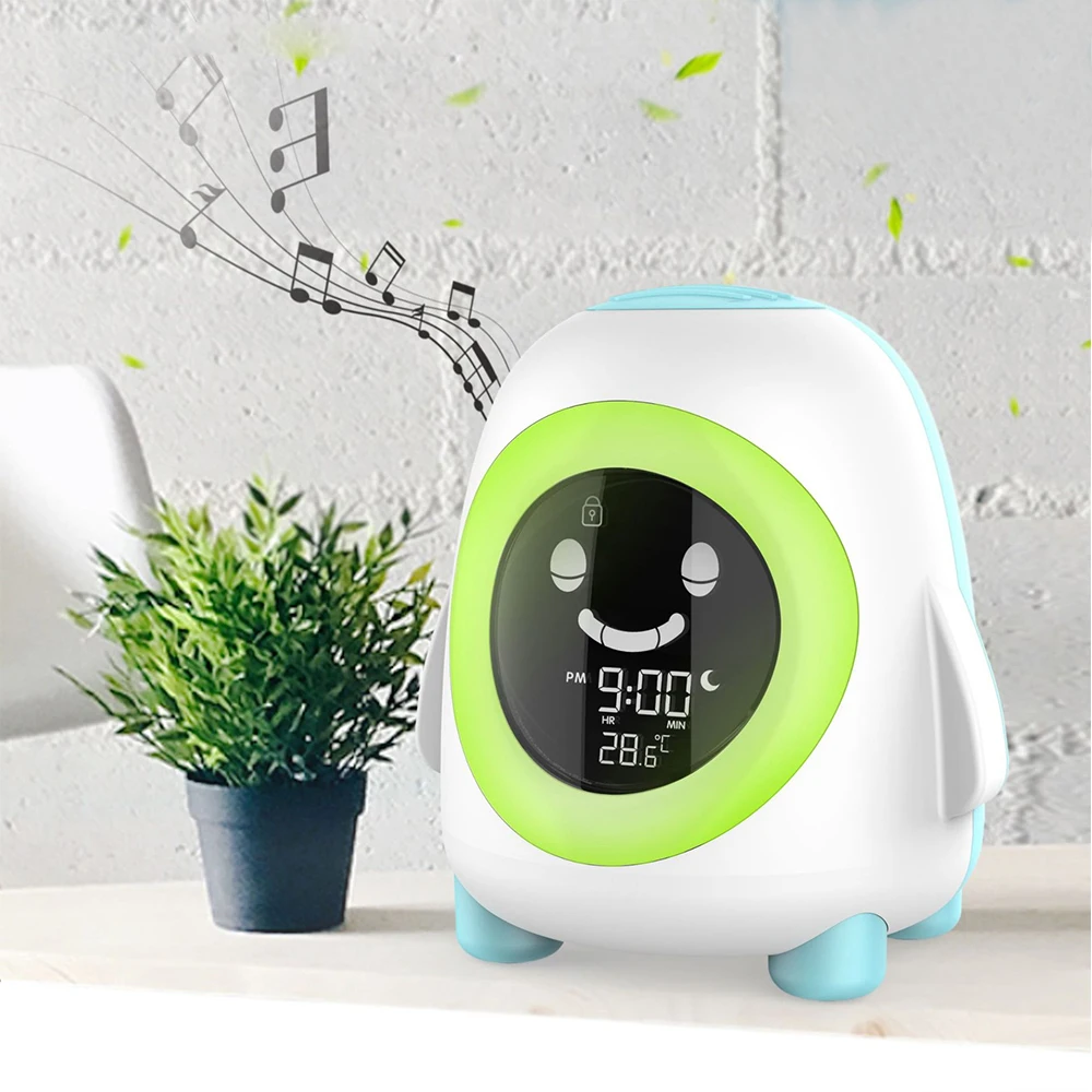 Mob - Cutie Clock Connect - Réveil Connecté Et Intelligent Avec Détecteur De Mouvement Veilleuse Nomade Design Turquoise Fiche Technique Et Prix Au Maroc