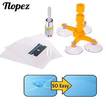 

Car Windshield Repair Kit Auto Cracked Glass Rock Chip Repair Kit Quick Fix DIY Windshield Crack Chip Windscreen Repair Tool D5