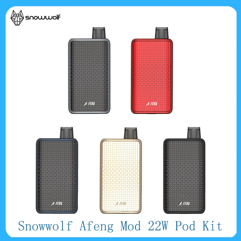 Оригинальный Sigelei Snowwolf Afeng Mod 22 Вт Pod Kit питание от одного аккумулятора 18650 с 3 мл
