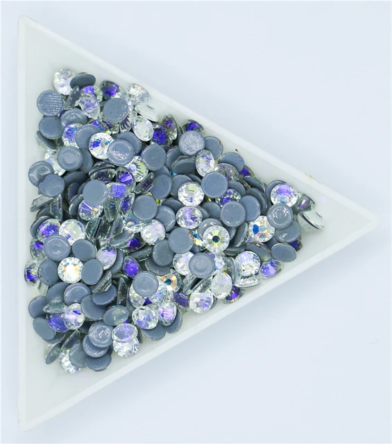 2028 Crystal Moon Night Ghost Ab / Night Sky Ab Hotfix Strass Flatback Hot Fix Glitter Strass Per Indumento Strass