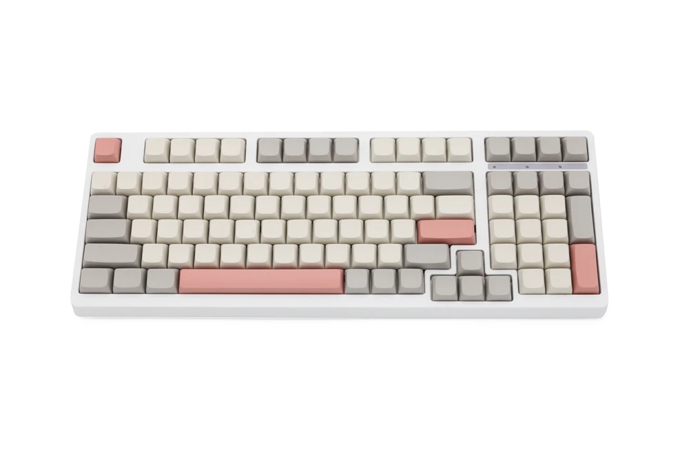 Xda v2 9009 Bege Cinza em Branco Conjunto Grosso Pbt para Teclado Gh60 Poker 87 Tkl 104 Ansi Xd64 Bm60 Xd68 Bm65 Bm68 - Imagem 2