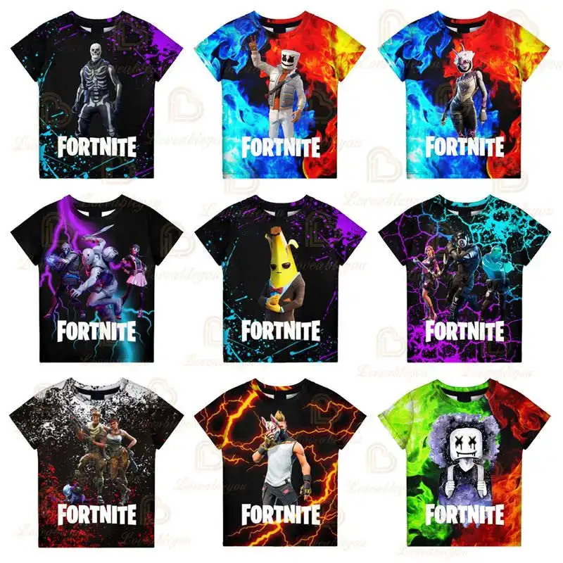 Fortnite победы Королевский от 6 до 19 лет Детская футболка Герой битва 3D для маленьких