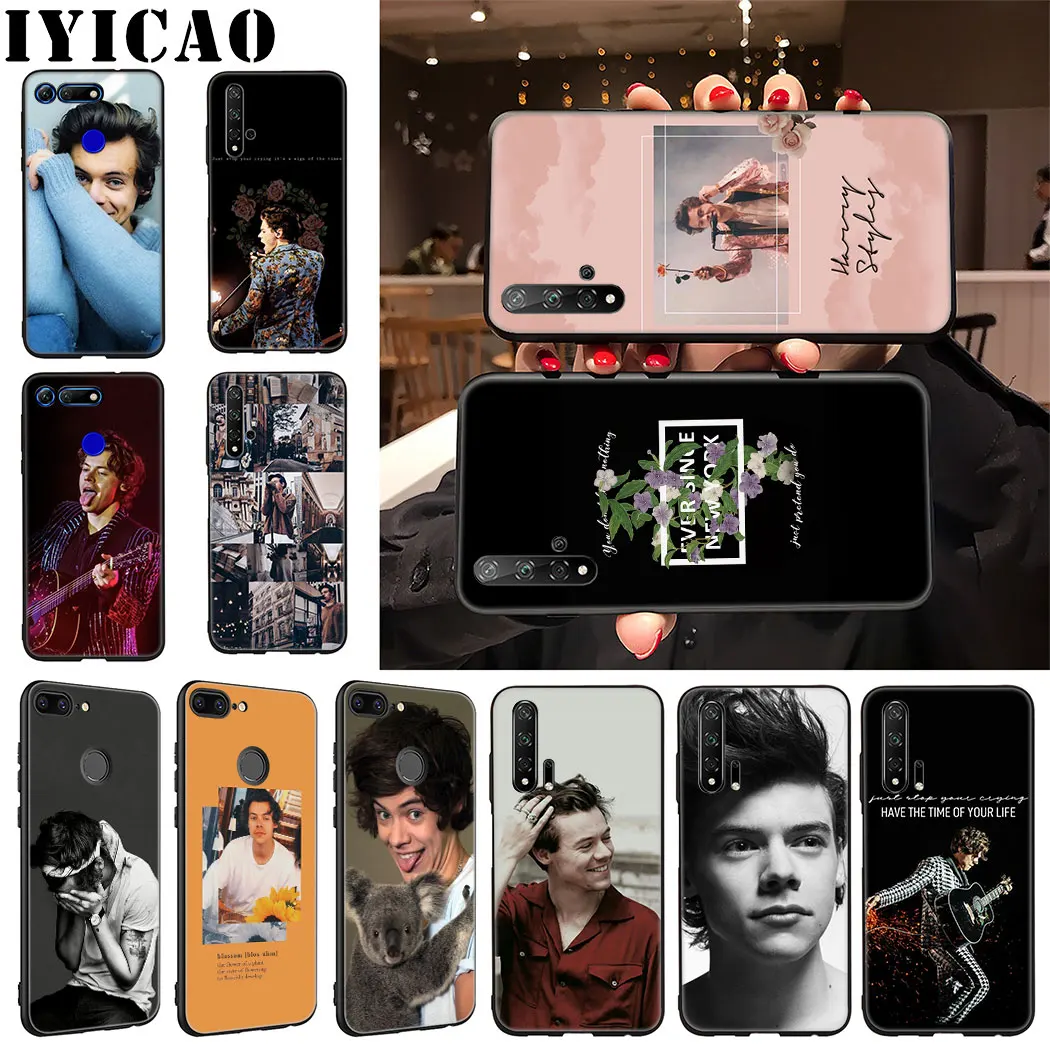 IYICAO Singer Harry Styles Soft Phone Case for Huawei Honor 9X 20 Pro 7A 7C 7X 8 9 10 Lite 8X 8C Note View |