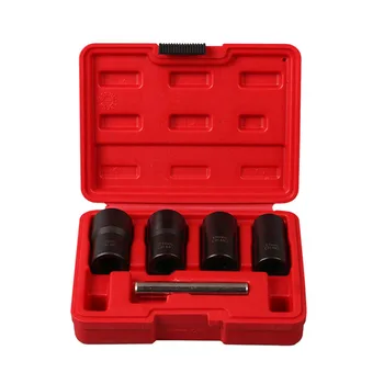 

5pcs Spiral Tire Screw Anti-Tooth Extractor Sleeve Nut Removal Tool Kit for Automobiles Truck Car Repair Tools