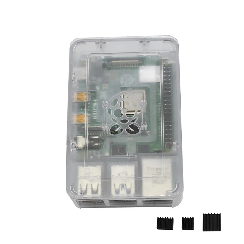 Для Raspberry Pi ABS чехол Корпус коробка V4 с радиатором для Raspberry Pi 4B