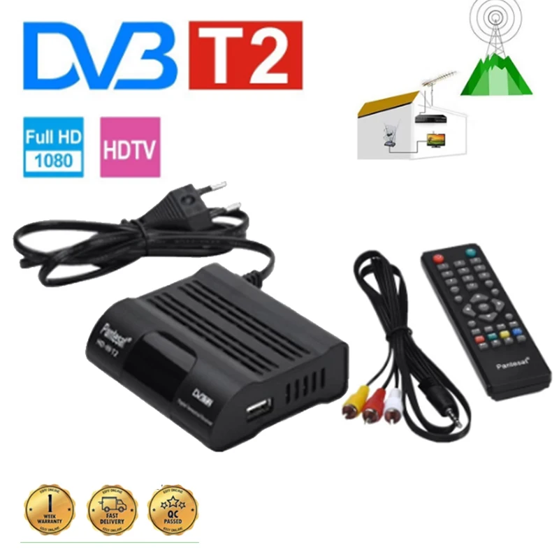 DVB-T2 HEVC 265 приемник спутникового HD 1080P Wi-Fi Бесплатная цифровой ТВ приставка
