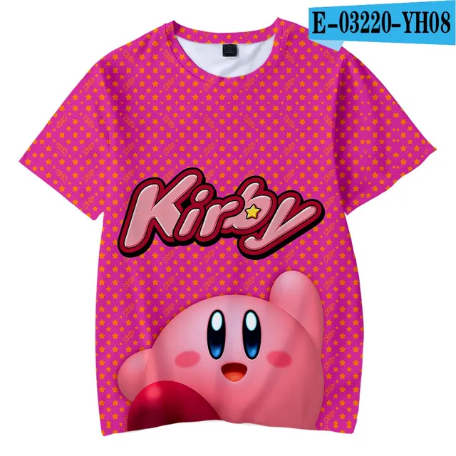 2020 Kids Casual Short Sleeve Kirby 3D T-shirt Kids Kirby Fashion Sunshine Boys Girls Hip Hop Cartoon Harajuku Kids t shirt
