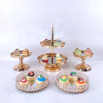 

Mirror new cake stand cupcake tray cake tools home decoration dessert table decorating party suppliers Wedding Display