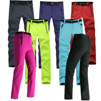 

Update Women Thick Warm Fleece Softshell Pants Fishing Camping Hiking Skiing Trousers Waterproof Windproof Drop Shipping