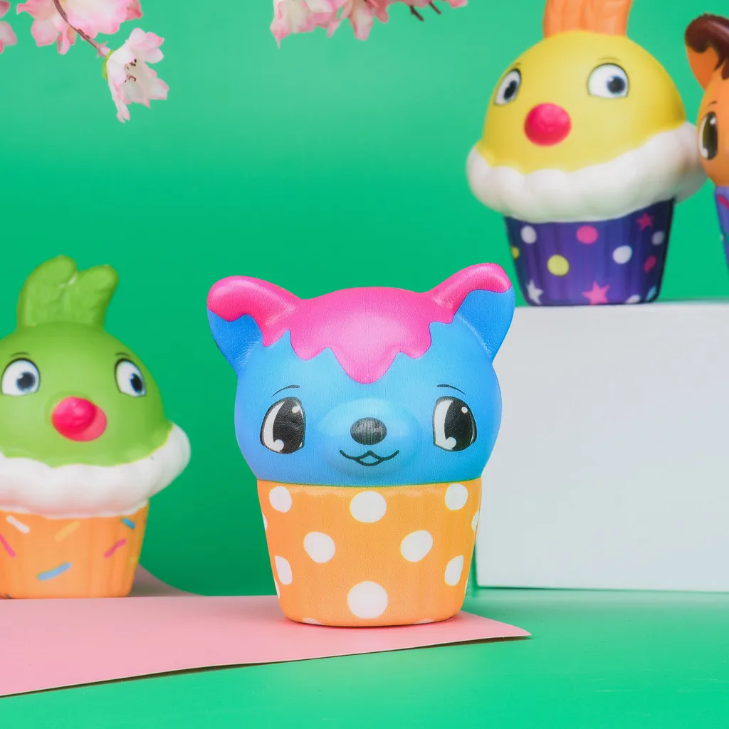 Squishies Kawaii очаровательное мороженое олень медленно растущий крем ароматизированный эластичный экологически полиуретановые стресс игрушки подарки FH5