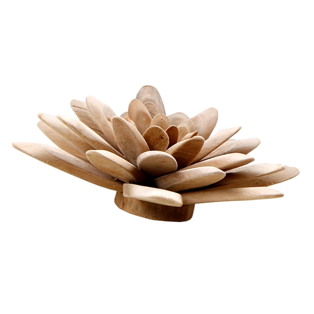 Wooden Decorative Flowers, Handmade Exquisite Miniature Works of Art, Mini Flowers for Table Top, Unique Art Installation