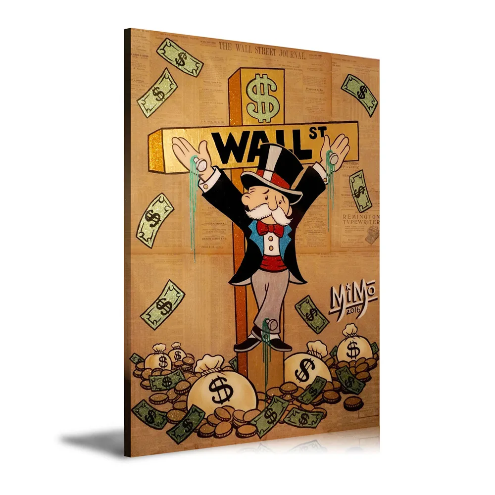 Alec Monopolys on the Cross Painting Canvas Modern Art Decorative Wall Pictures Home Decor | Дом и сад