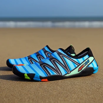 

Beach Sneakers Swimming Shoes Water Sports Aqua Seaside Beach Surfing Slippers Upstream Light Athletic Footwear Men Women46