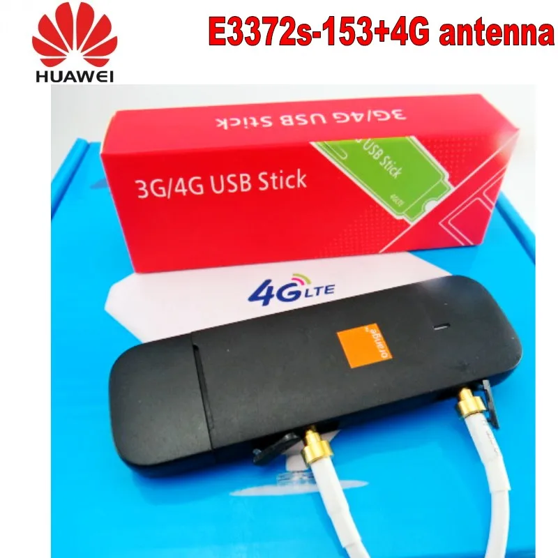 Разблокированный USB ключ Huawei e3372s 153 4G LTE 100 шт. накопитель карта передачи данных