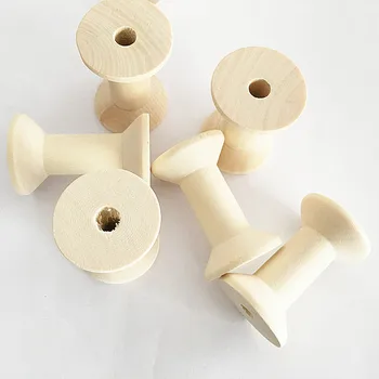 

Natural wooden bobbin sewing tools wooden crafts
