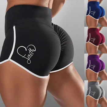 

Summer Women's Sexy Shorts High Waist Sports Running Shorts Safety Yoga Shorts Athletic Workout Gym pants Milk shreds Hip pants