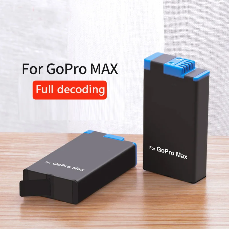 Новое интеллектуальное зарядное устройство с 3 слотами для батарей GoPro Max + литий-ионный аккумулятор 1400 мАч для панорамной камеры Go Pro Max 360