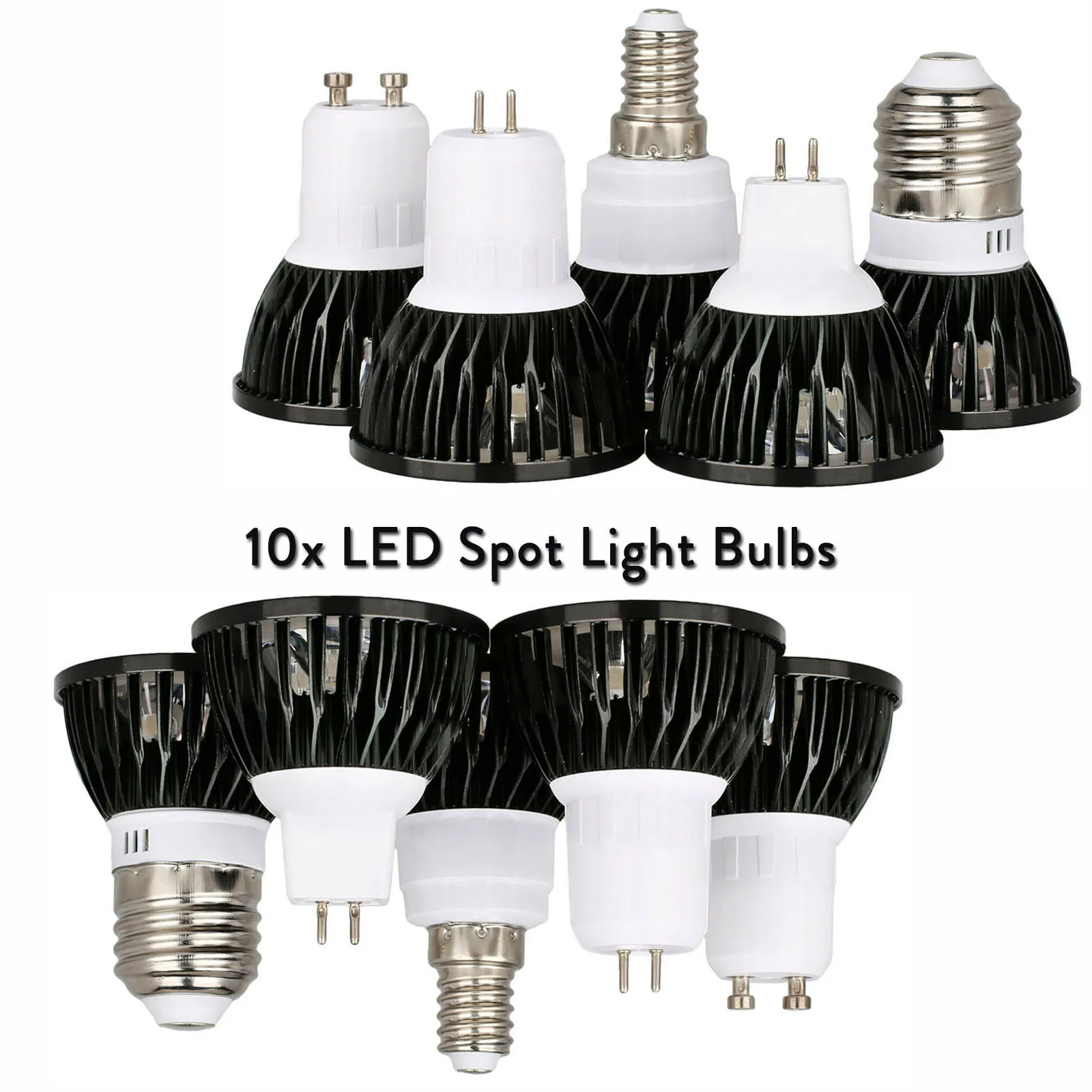 

10x Led Spotlight Dimmable LED Lampada 9W 12W 15W GU10 MR16 GU5.3 E27 E14 LED Bulb 110V 220V 12V Warm Neutral Cold White Lamps