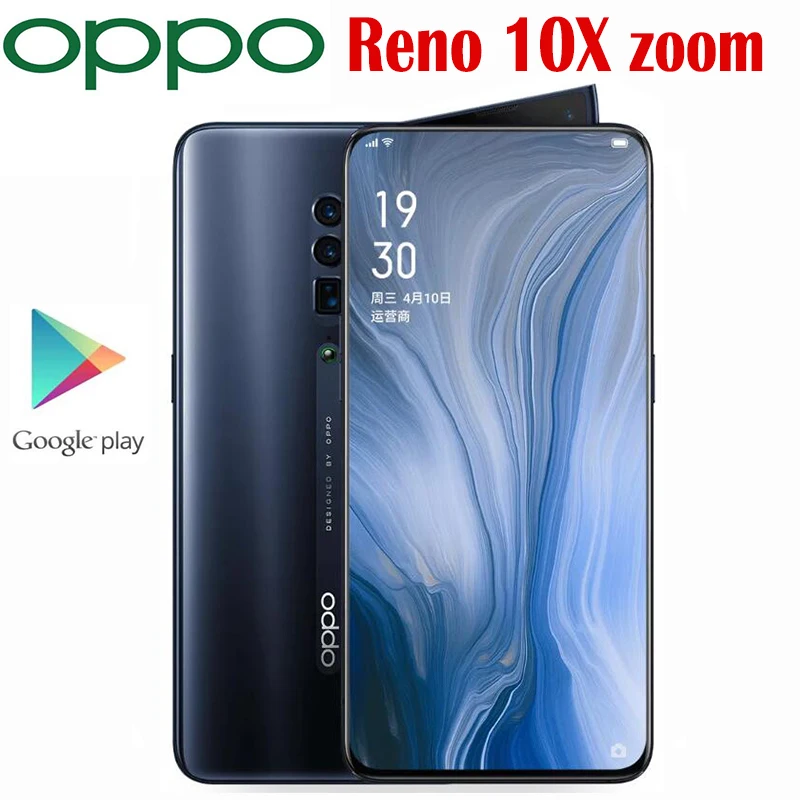 Официальный Оригинал Oppo Рено 10X зум мобильный телефон Snapdragon 855 Octa Core 6 дюймов AMOLED