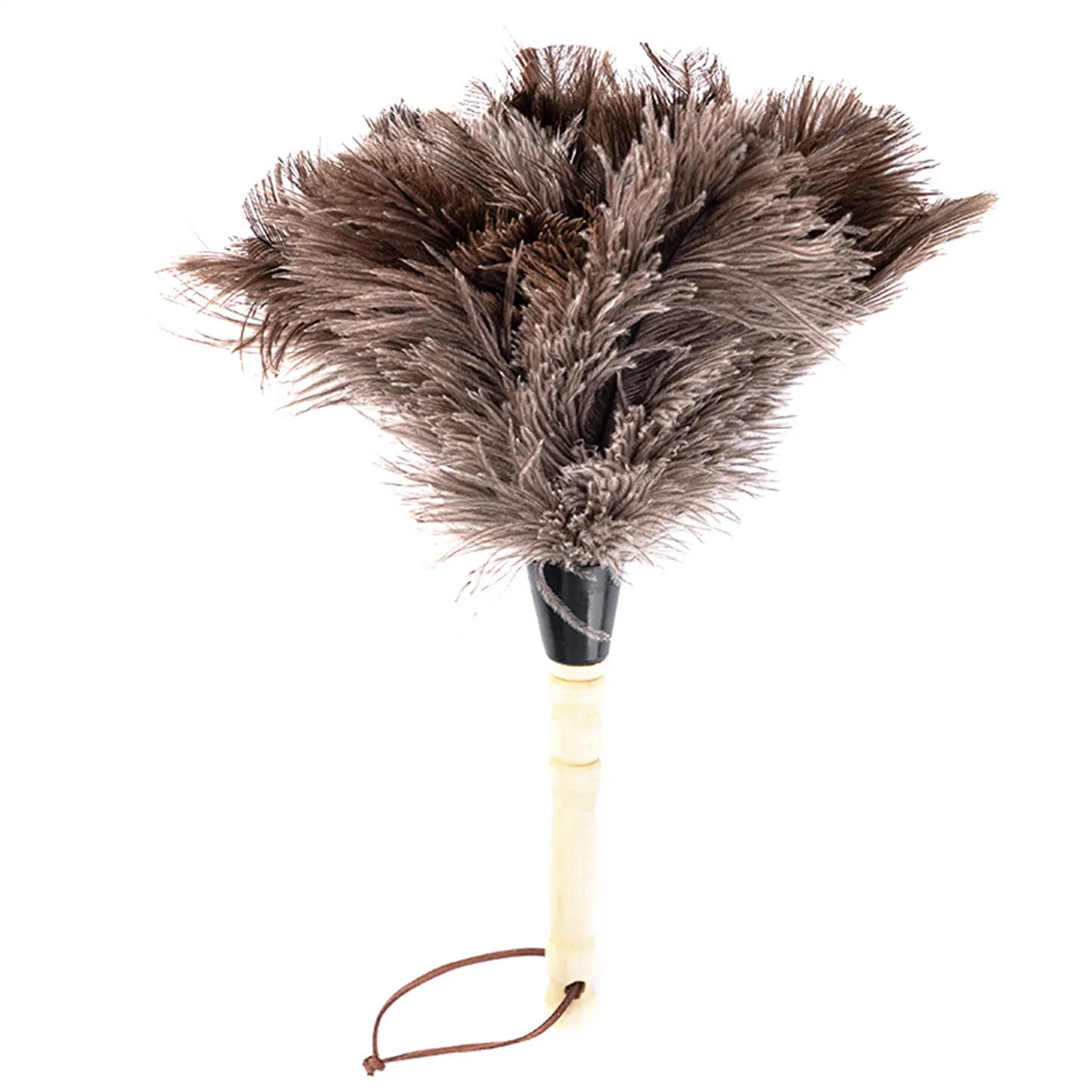 Natural Ostrich Feather Fur Dust Duster Anti static Cleaning Brush Tool ...