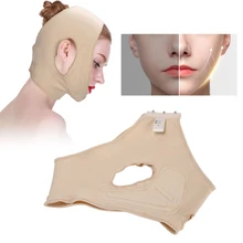 Elastic Face Shaping Slimming Bandage Adjustable Breathable Face Tightening Lifting Belt Face V Shaper Facial Slimming Bandage