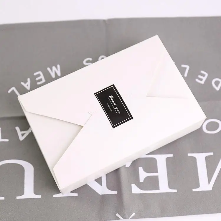 20pcs / lot 19.5cmx12.5cmx4cm крафт-бумага подарочная коробка конверт типа крафт картонные коробки пакет для свадебных пригласительных билетов - Цвет: white color